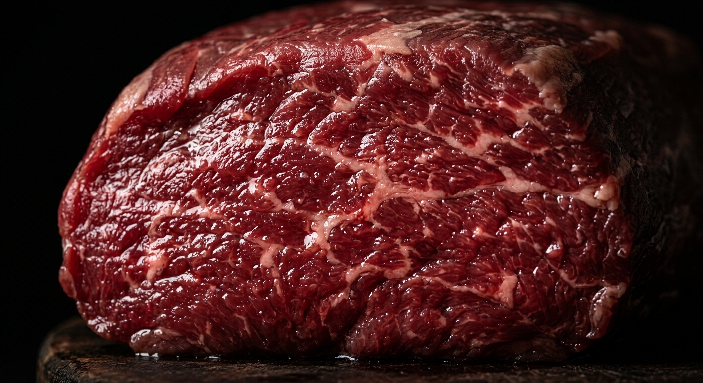 Macro texture of premium British fillet
